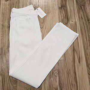Mother Denim The Rascal NWT Sample 2014 Glass Slipper White Jeans Womens 30x33